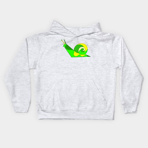 Citrus Snail Boy Brian Kids Hoodie by VazMas Design